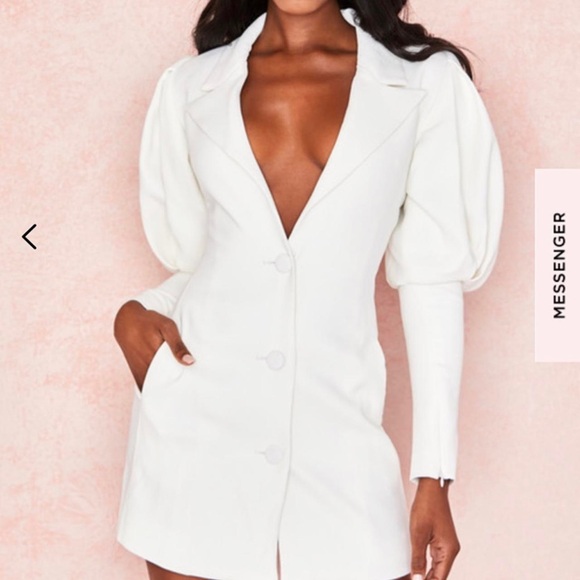 House of CB white Saint blazer dress Size S - Main Image